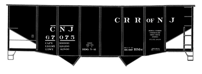 Central Of New Jersey Twin Hopper White Roman Font