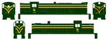 CNJ Jersey Central Lines ALCO/Baldwin RS Diesel Locomotive Yellow