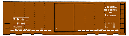 Columbia Newberry and Laurens 40 Ft Boxcar White