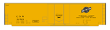 Chicago and North Western 50 Ft Insulated Boxcar Black and White As Built - Decal