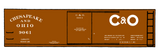 Chesapeake and Ohio 36 Ft Wood Boxcar White C&O