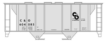 Chesapeake and Ohio Covered Hopper Black