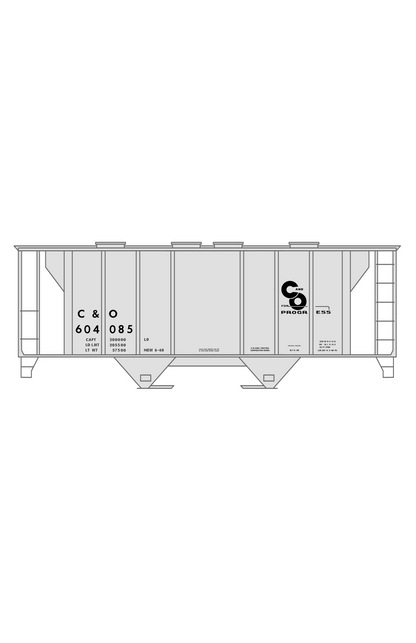 Chesapeake and Ohio Covered Hopper Black