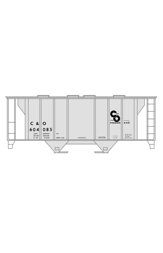 Chesapeake and Ohio Covered Hopper Black