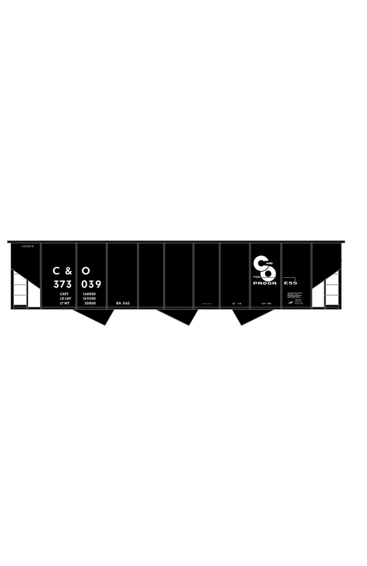 Chesapeake and Ohio Hopper Car White C&O (1963+)