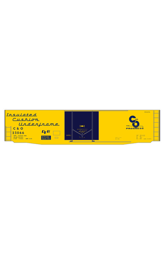 Chesapeake and Ohio Insulated Boxcar Dark Blue