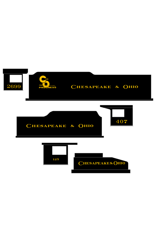 Chesapeake and Ohio Steam Locomotive Yellow