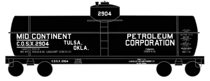 Mid-Continent Petroleum Tank Car White