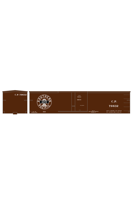 Central Pacific 36 Ft Wood Boxcar White Southern Pacific Ogden Route