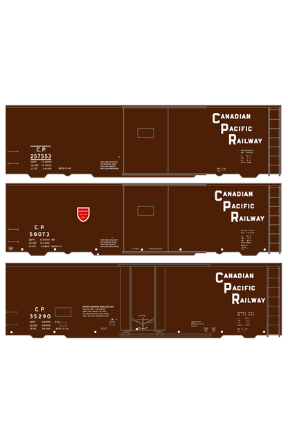 Canadian Pacific 40 Ft Steel Boxcar White Block Letter