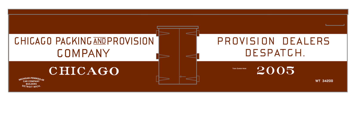 Chicago Packing and Provision Wood Ice Reefer White