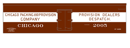 Chicago Packing and Provision Wood Ice Reefer White