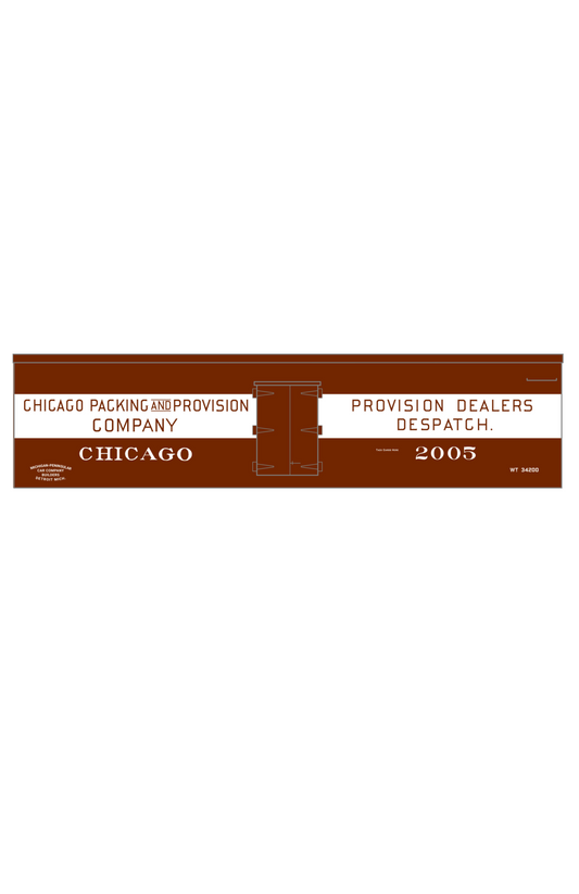 Chicago Packing and Provision Wood Ice Reefer White