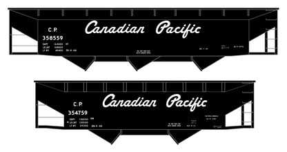 Canadian Pacific Offset Hopper White Script