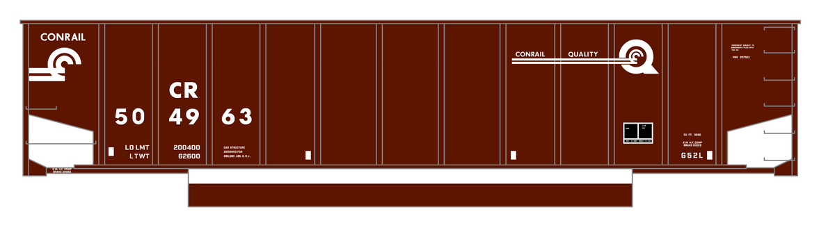 Conrail Coalporter Coal Gondola White