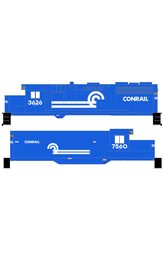 Conrail Diesel Locomotive White