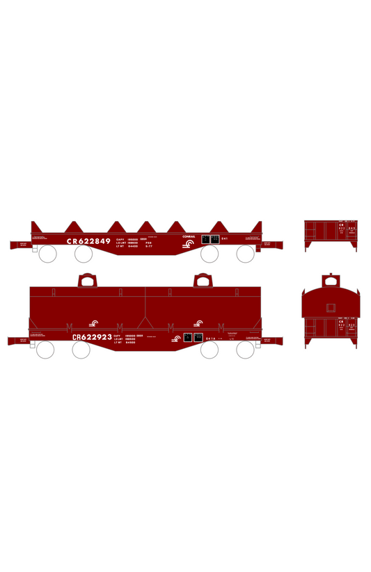 Conrail G41/G41A Coil Steel Car White