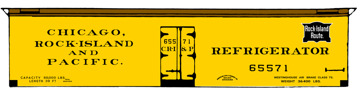 Rock Island 39 Ft Wood Ice Reefer Black