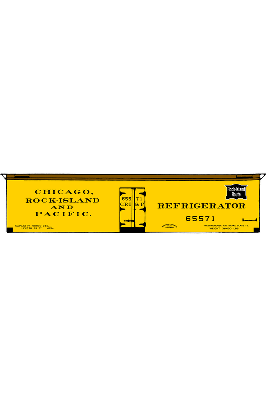 Rock Island 39 Ft Wood Ice Reefer Black
