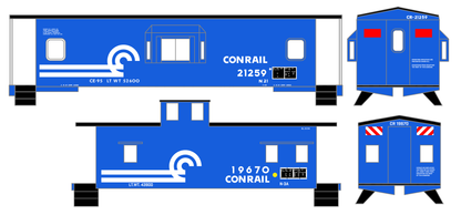 Conrail Caboose White