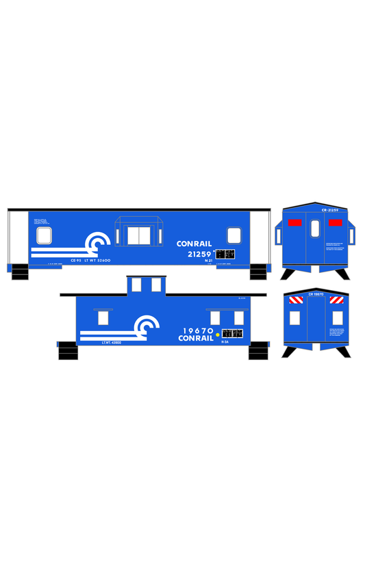 Conrail Caboose White