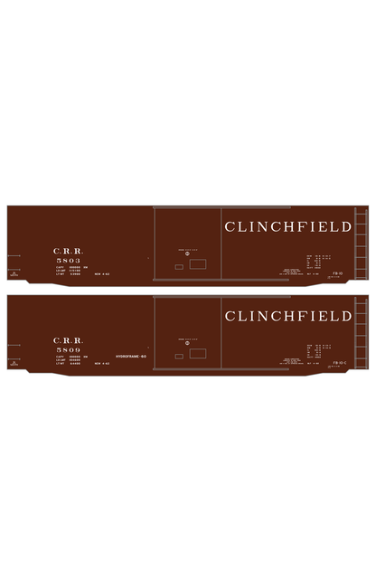Clinchfield 50 Ft Steel Boxcar White