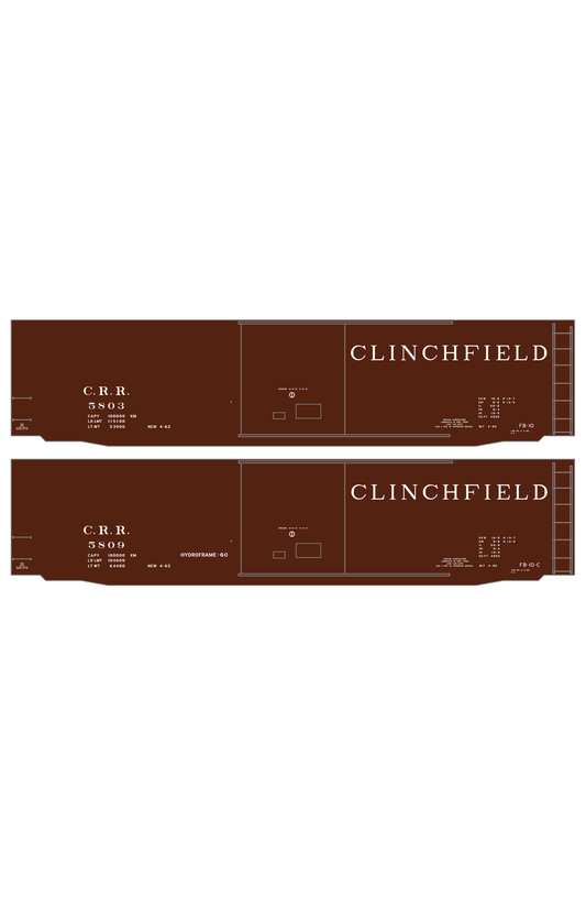 Clinchfield 50 Ft Steel Boxcar White