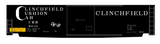 Clinchfield 50 Ft Cushion Underframe Boxcar White  - Decal