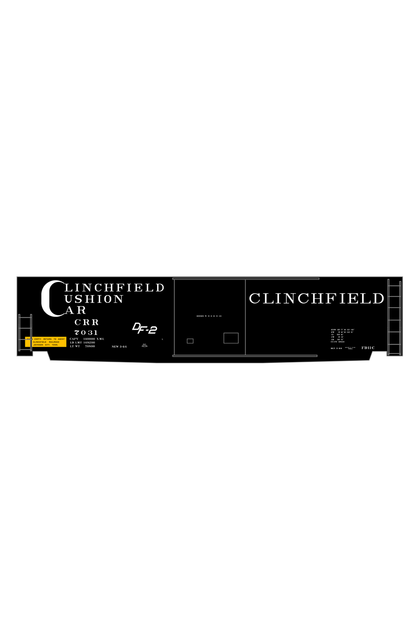 Clinchfield 50 Ft Cushion Underframe Boxcar White