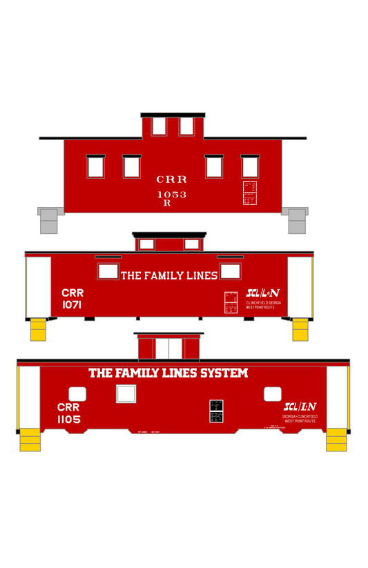 Clinchfield Family Lines Caboose White
