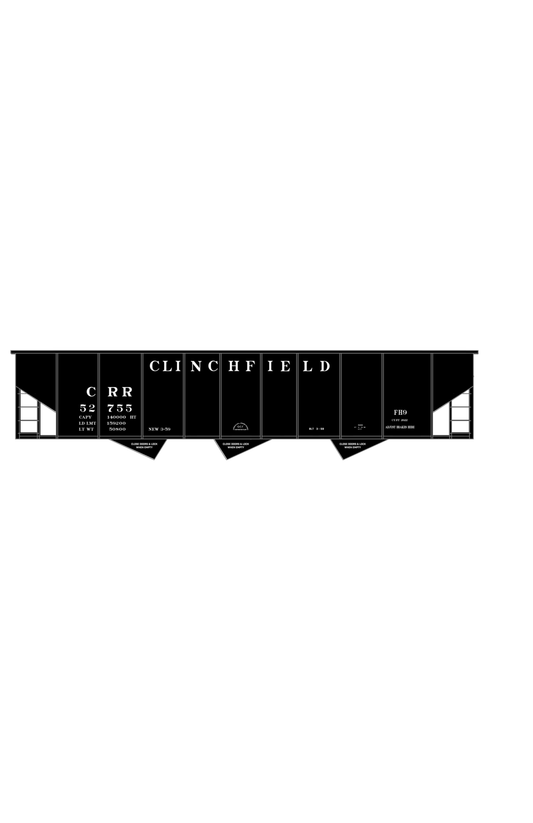 Clinchfield Triple Hopper White CRR