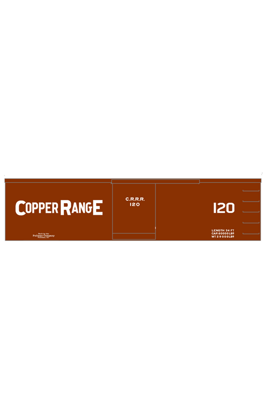 Copper Range 34 Ft Boxcar White