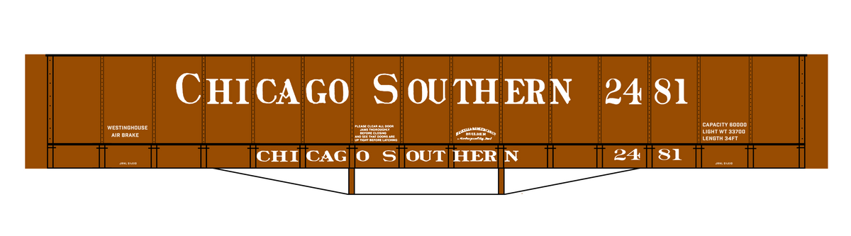 Chicago Southern Wood Gondola White