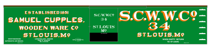Samuel Cupples Wooden Ware Co. 50 Ft Wood Boxcar St Louis