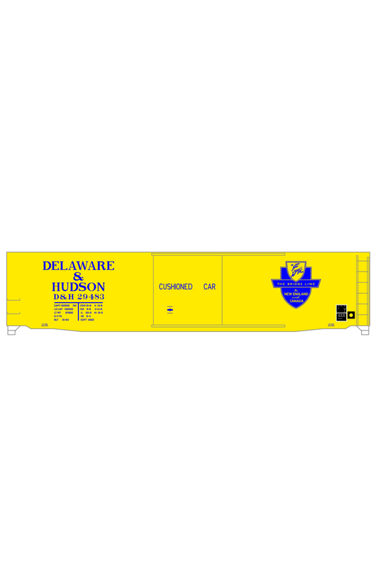 Delaware and Hudson 50 Ft Boxcar Blue