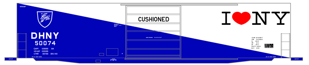 Delaware and Hudson 50 Ft Boxcar Black, White and Red I ? NY