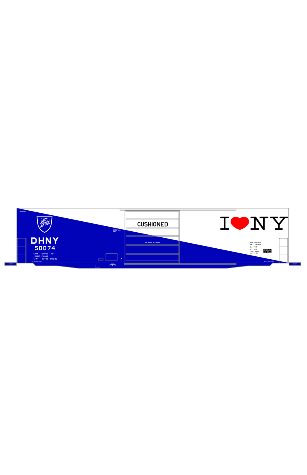 Delaware and Hudson 50 Ft Boxcar Black, White and Red I ? NY