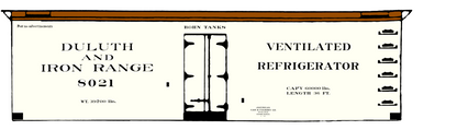 Duluth and Iron Range Ice Reefer Black Pre-DMIR Missabe