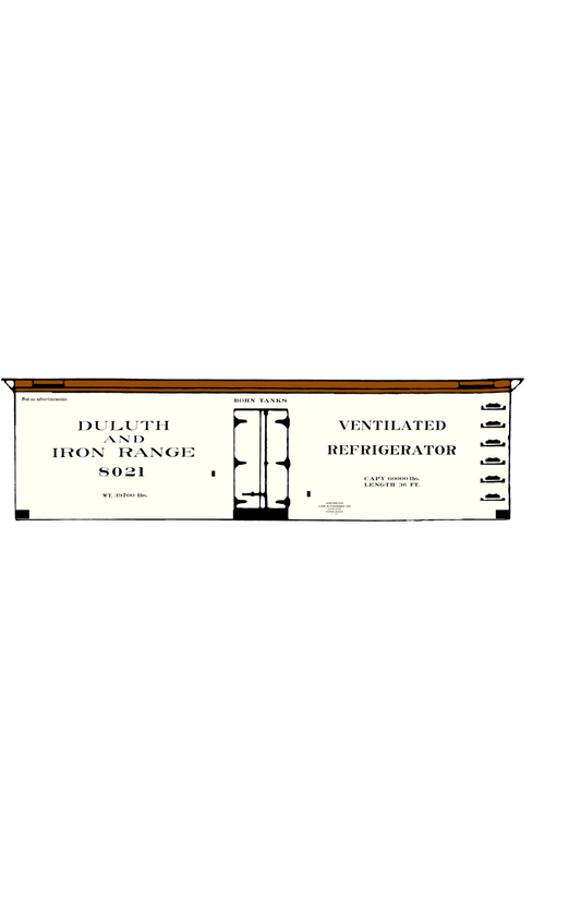 Duluth and Iron Range Ice Reefer Black Pre-DMIR Missabe