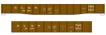 Delaware, Lackawanna and Western Gondola White DL&W