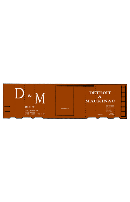 Detroit & Mackinac 40 Ft Boxcar White
