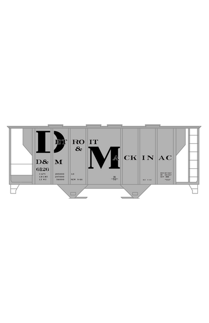 Detroit and Mackinac 100 Ton Covered Hopper Black