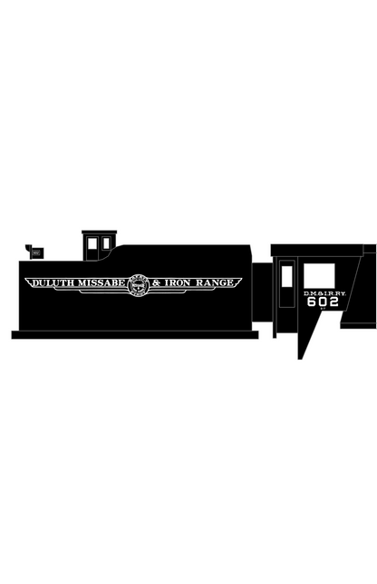 Duluth, Missabe and Iron Range Steam Locomotive White