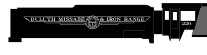 Duluth, Missabe and Iron Range Yellowstone Steam Locomotive Silver