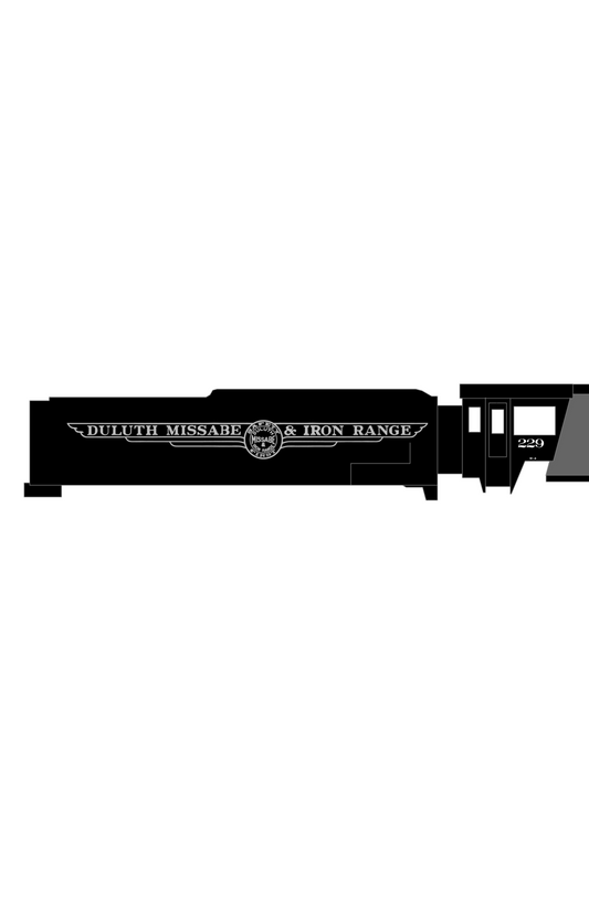Duluth, Missabe and Iron Range Yellowstone Steam Locomotive Silver