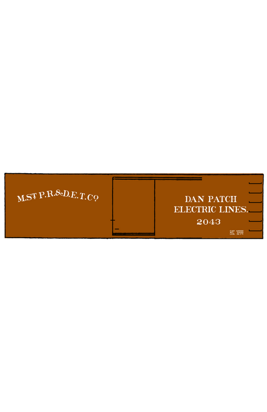 Dan Patch Electric Lines 36 Ft Wood Boxcar White MNS Minnesota