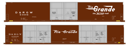 Rio Grande 86 Ft Auto Parts Boxcar White