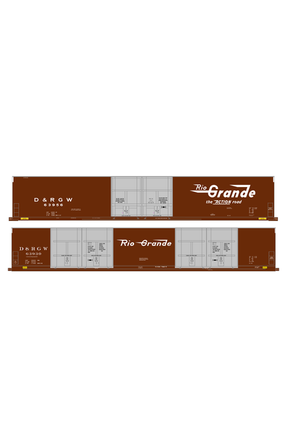 Rio Grande 86 Ft Auto Parts Boxcar White