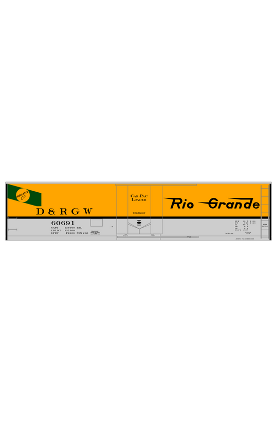 Rio Grande 50 Ft Plug Door Boxcar Black