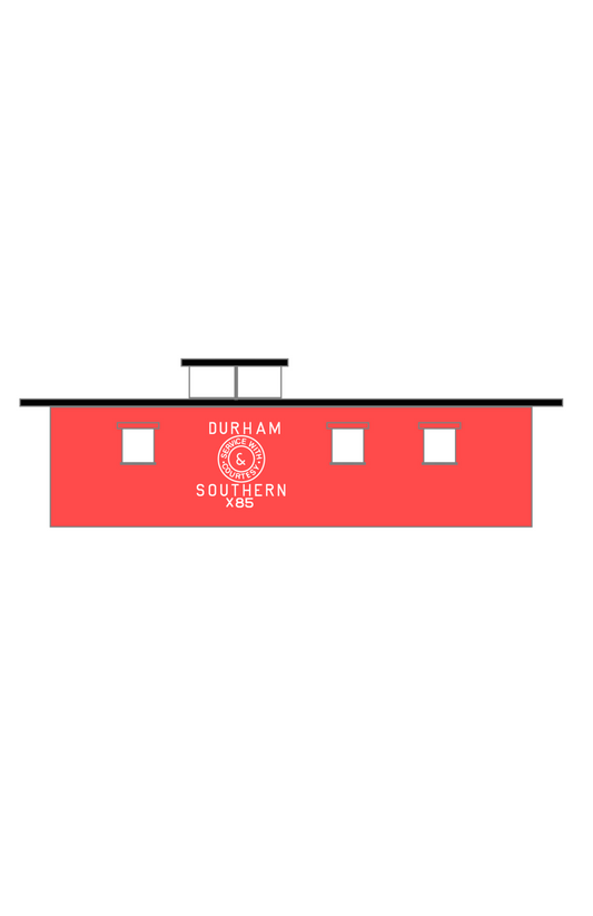 Durham and Southern Caboose White